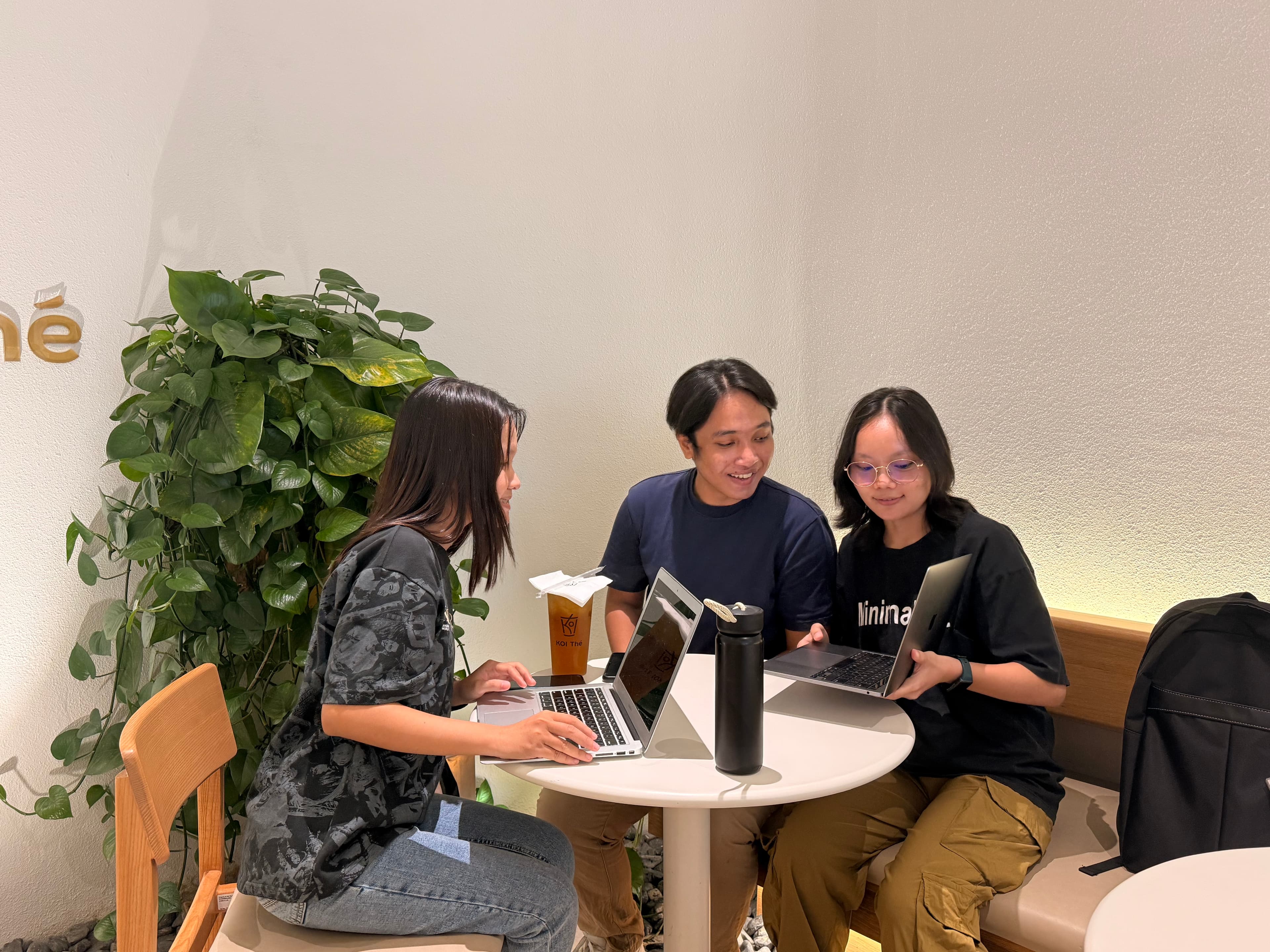 Cambodian Students Studying